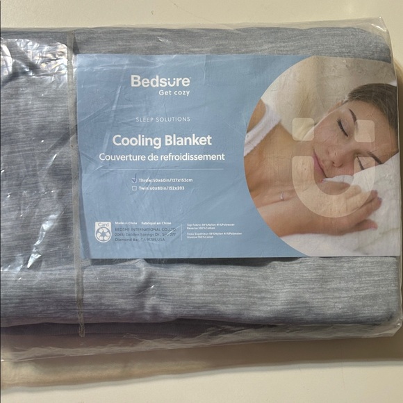 Bedsure Cooling Blanket - Soft Gray - Picture 3 of 5